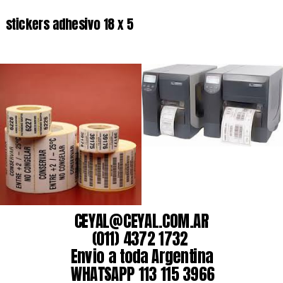 stickers adhesivo 18 x 5