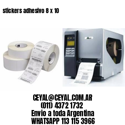 stickers adhesivo 8 x 10