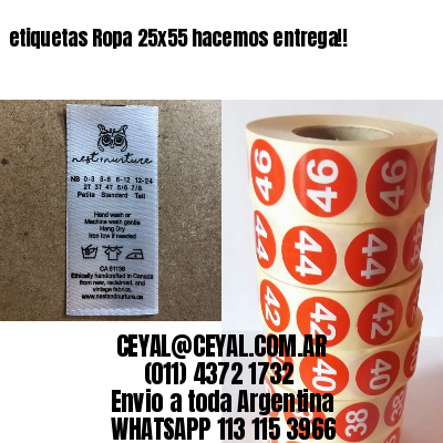etiquetas Ropa 25×55 hacemos entrega!!