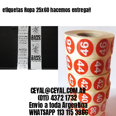 etiquetas Ropa 25×60 hacemos entrega!!