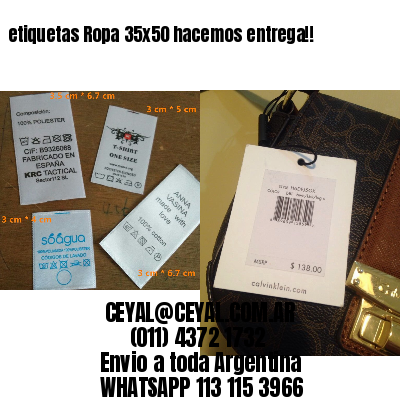 etiquetas Ropa 35×50 hacemos entrega!!