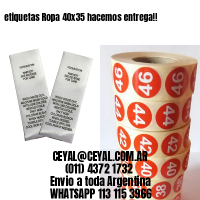 etiquetas Ropa 40×35 hacemos entrega!!