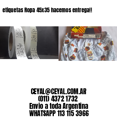etiquetas Ropa 45×35 hacemos entrega!!