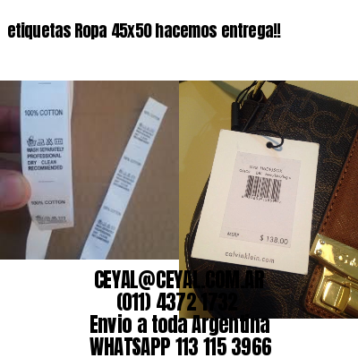 etiquetas Ropa 45×50 hacemos entrega!!