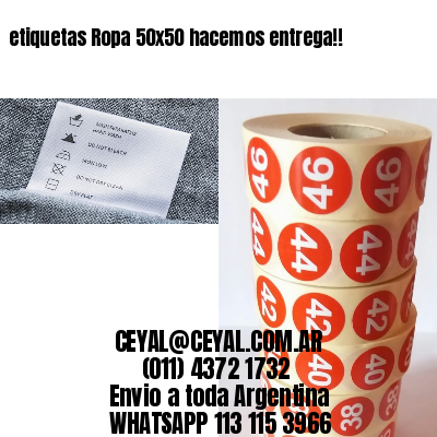 etiquetas Ropa 50×50 hacemos entrega!!