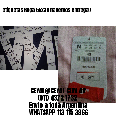 etiquetas Ropa 55×30 hacemos entrega!!