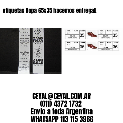 etiquetas Ropa 65×35 hacemos entrega!!