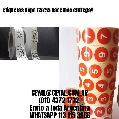 etiquetas Ropa 65×55 hacemos entrega!!