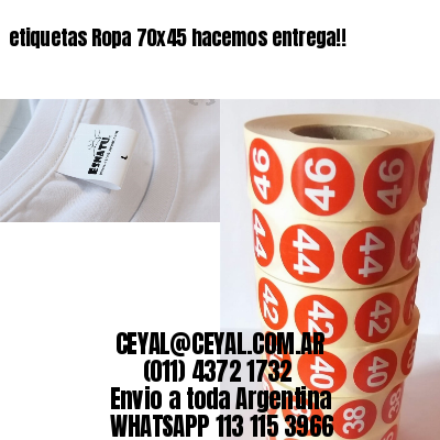 etiquetas Ropa 70×45 hacemos entrega!!