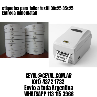 etiquetas para taller textil 30×25 35×25 Entrega inmediata!!