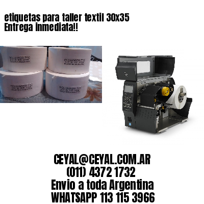 etiquetas para taller textil 30×35 Entrega inmediata!!
