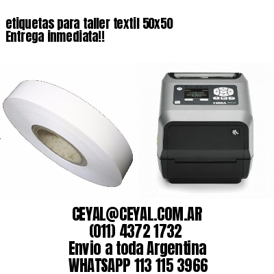 etiquetas para taller textil 50×50 Entrega inmediata!!