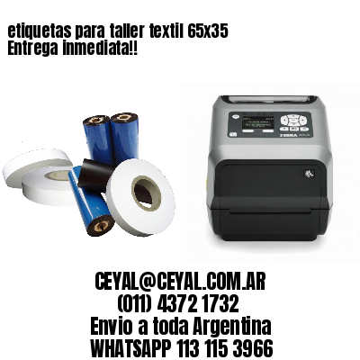 etiquetas para taller textil 65×35 Entrega inmediata!!