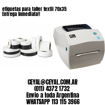 etiquetas para taller textil 70×35 Entrega inmediata!!
