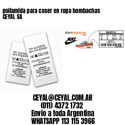 poliamida para coser en ropa bombachas CEYAL SA