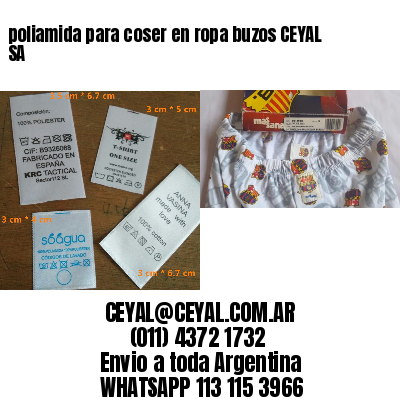 poliamida para coser en ropa buzos CEYAL SA