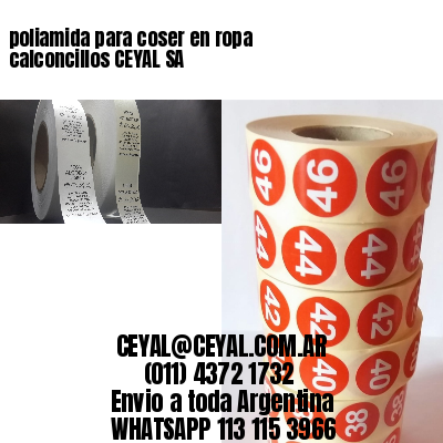 poliamida para coser en ropa calconcillos CEYAL SA