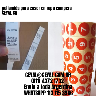 poliamida para coser en ropa campera CEYAL SA