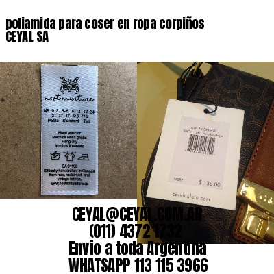 poliamida para coser en ropa corpiños CEYAL SA