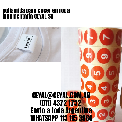 poliamida para coser en ropa indumentaria CEYAL SA