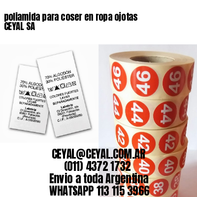 poliamida para coser en ropa ojotas CEYAL SA
