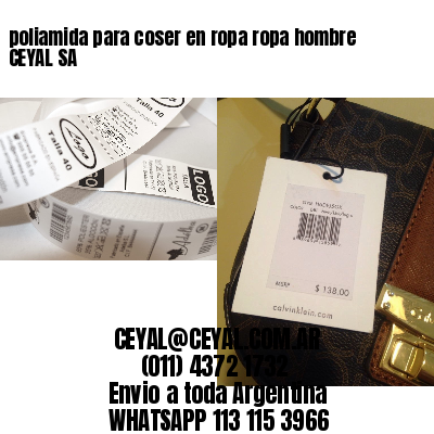 poliamida para coser en ropa ropa hombre CEYAL SA