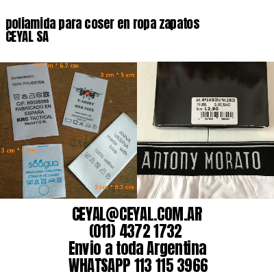 poliamida para coser en ropa zapatos CEYAL SA