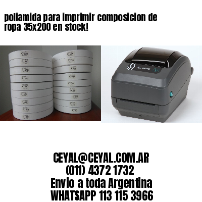 poliamida para imprimir composicion de ropa 35×200 en stock!