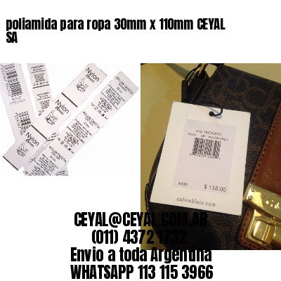 poliamida para ropa 30mm x 110mm CEYAL SA