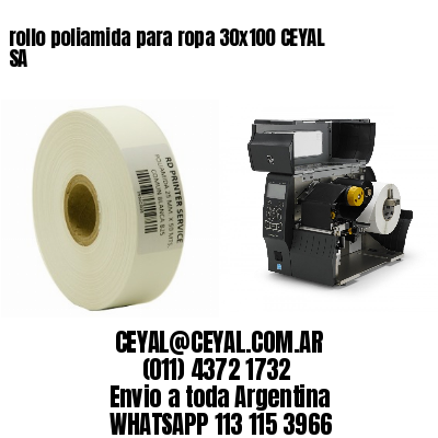 rollo poliamida para ropa 30×100 CEYAL SA