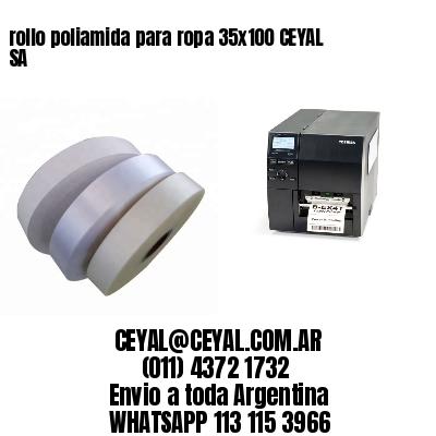 rollo poliamida para ropa 35×100 CEYAL SA