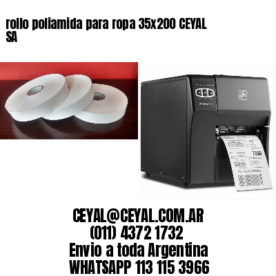 rollo poliamida para ropa 35×200 CEYAL SA