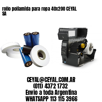 rollo poliamida para ropa 40×200 CEYAL SA