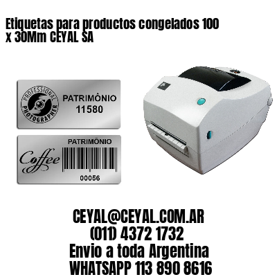 Etiquetas para productos congelados 100 x 30Mm CEYAL SA