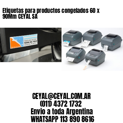Etiquetas para productos congelados 60 x 90Mm CEYAL SA