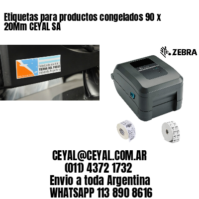 Etiquetas para productos congelados 90 x 20Mm CEYAL SA