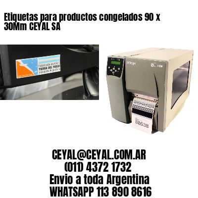 Etiquetas para productos congelados 90 x 30Mm CEYAL SA