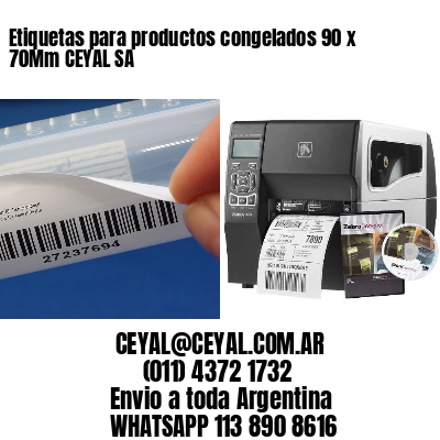 Etiquetas para productos congelados 90 x 70Mm CEYAL SA