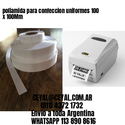 poliamida para confeccion uniformes 100 x 100Mm