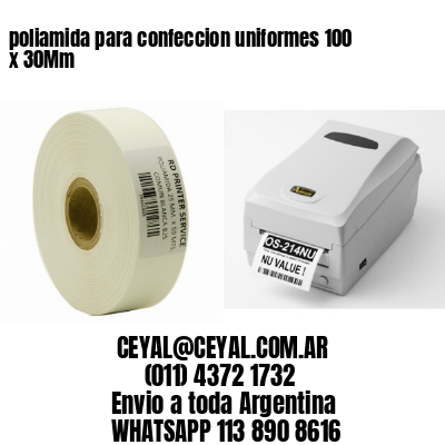 poliamida para confeccion uniformes 100 x 30Mm