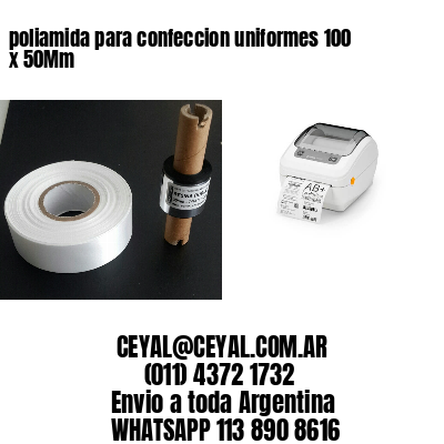 poliamida para confeccion uniformes 100 x 50Mm