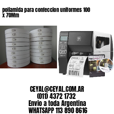 poliamida para confeccion uniformes 100 x 70Mm