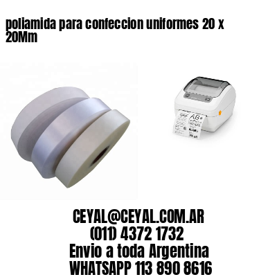 poliamida para confeccion uniformes 20 x 20Mm