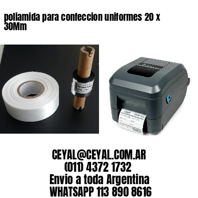 poliamida para confeccion uniformes 20 x 30Mm