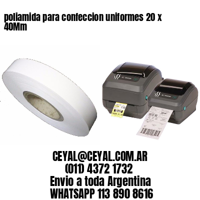 poliamida para confeccion uniformes 20 x 40Mm