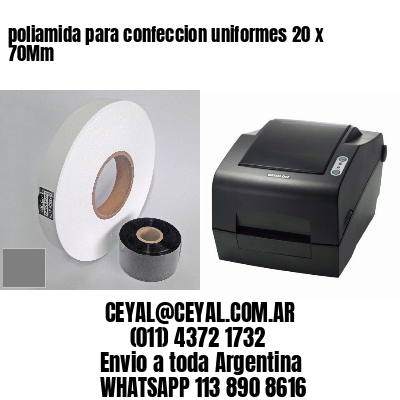 poliamida para confeccion uniformes 20 x 70Mm