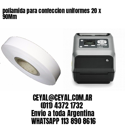poliamida para confeccion uniformes 20 x 90Mm