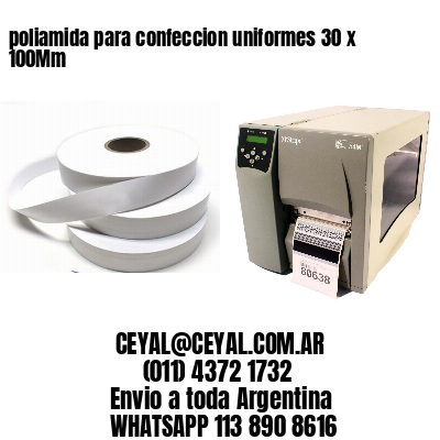 poliamida para confeccion uniformes 30 x 100Mm