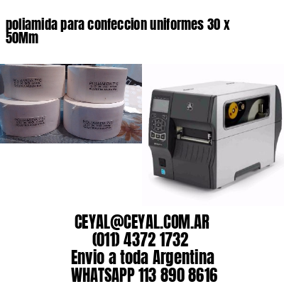 poliamida para confeccion uniformes 30 x 50Mm