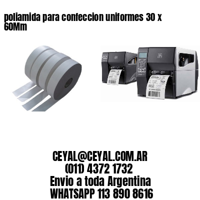 poliamida para confeccion uniformes 30 x 60Mm